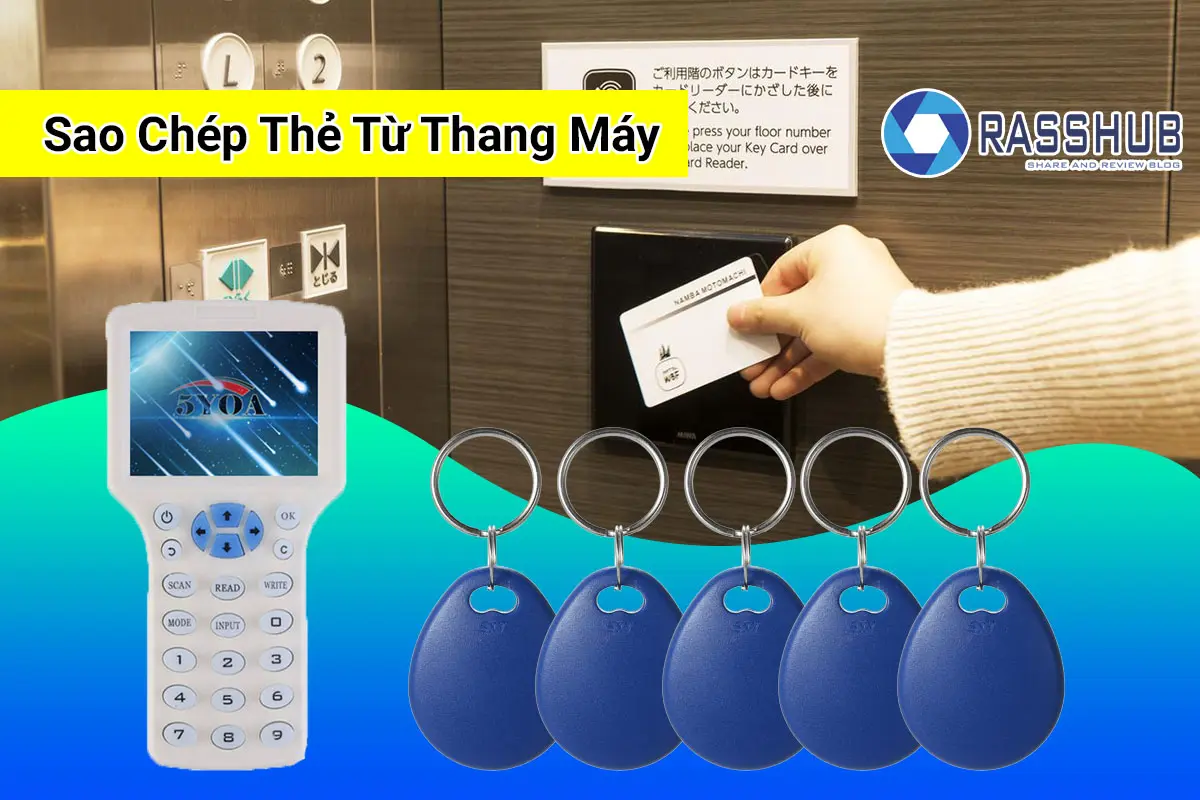 sao chép thẻ từ thang máy